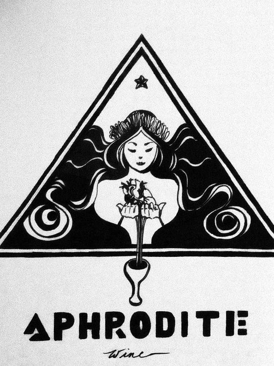 ("Aphrodite Wine". Friday 1/31/14. Sharpie.)